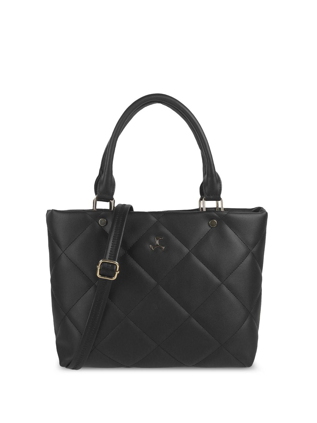 Mochi Women Solid Structured Handheld Bag with Quilted