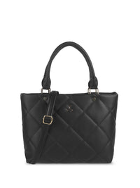 Mochi Women Solid Structured Handheld Bag with Quilted