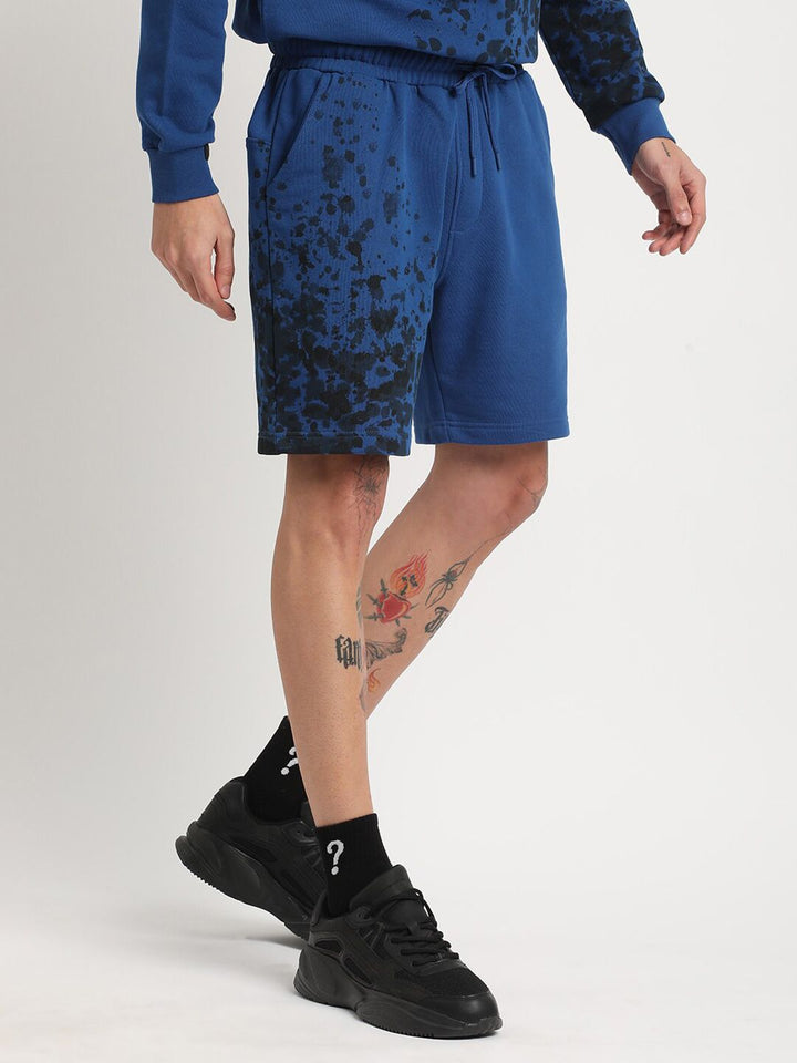 THE BEAR HOUSE Men Abstract Printed Pure Cotton Shorts