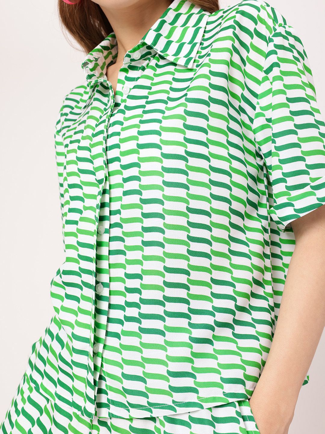 Vacanza In Sync Printed Shirt And Palazzos Co-ords