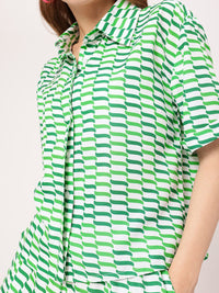 Vacanza In Sync Printed Shirt And Palazzos Co-ords