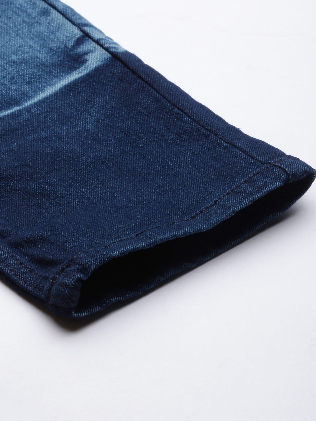 The Indian Garage Co Men Carrot Fit Light Fade Stretchable Jeans