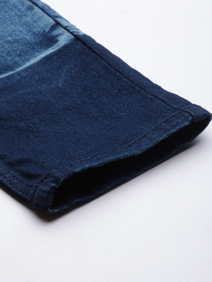 The Indian Garage Co Men Carrot Fit Light Fade Stretchable Jeans
