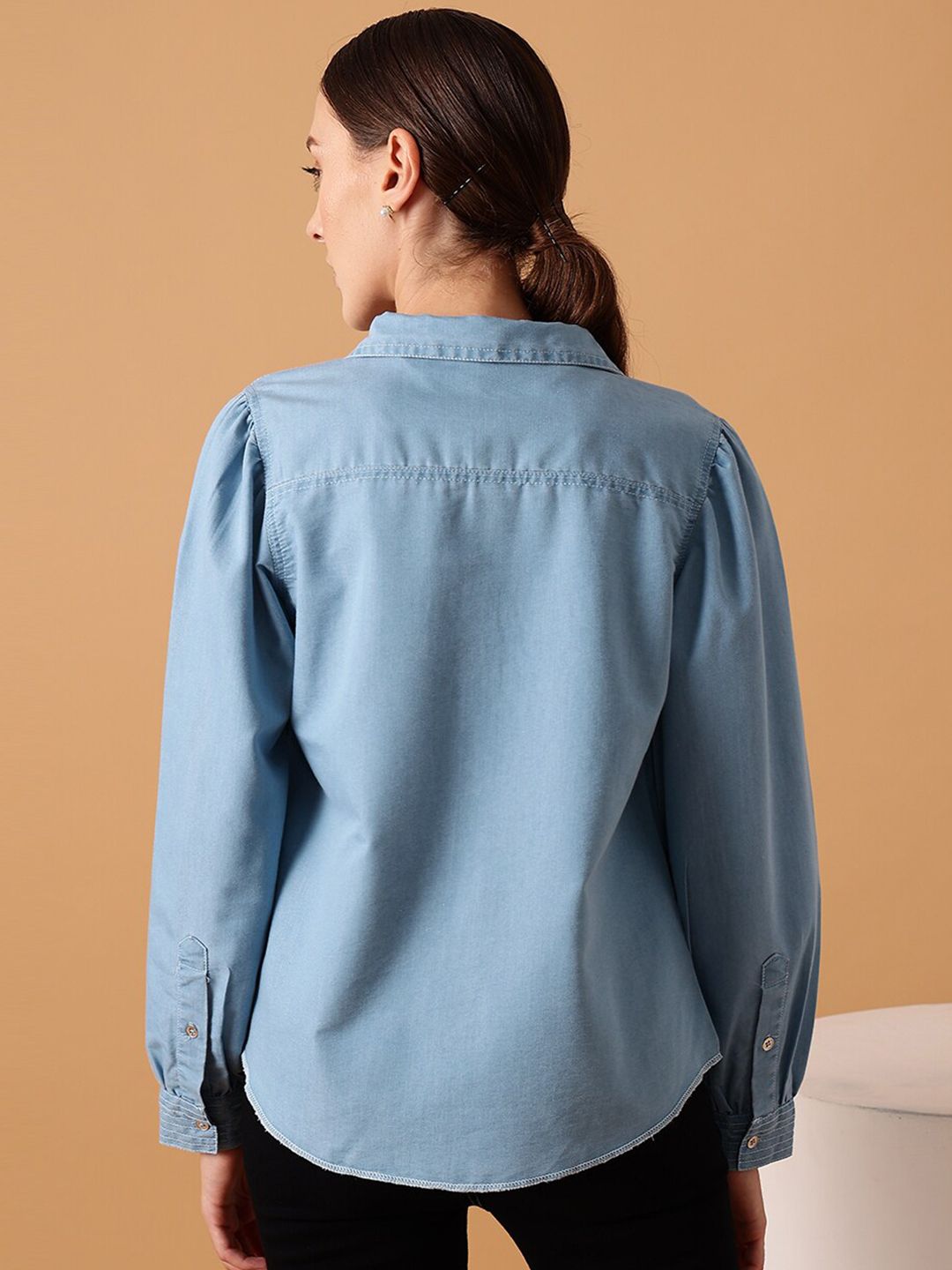STREET 9 Comfort Denim Cotton Casual Shirt