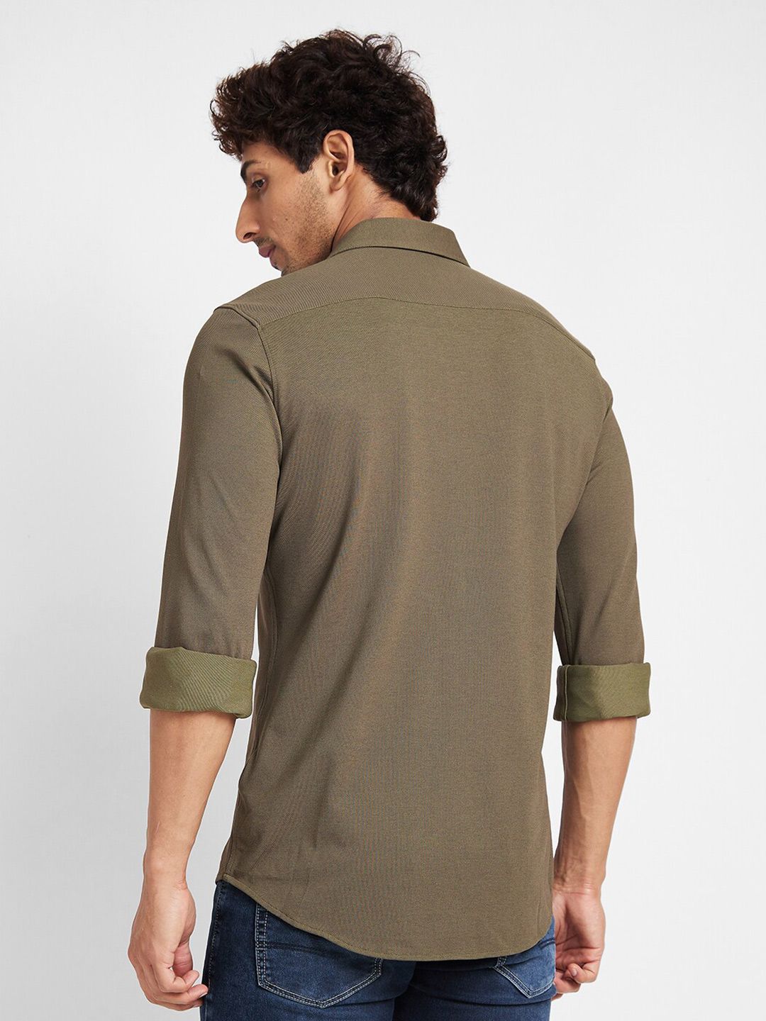 Being Human Slim Fit Opaque Casual Shirt