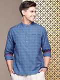 House of Pataudi Rozana Checked Kurta