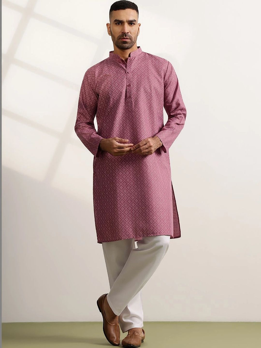Anouk Men Printed Regular Kurta with Pyjamas