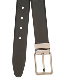 Teakwood Leathers Men Textured Leather Reversible Formal Belt