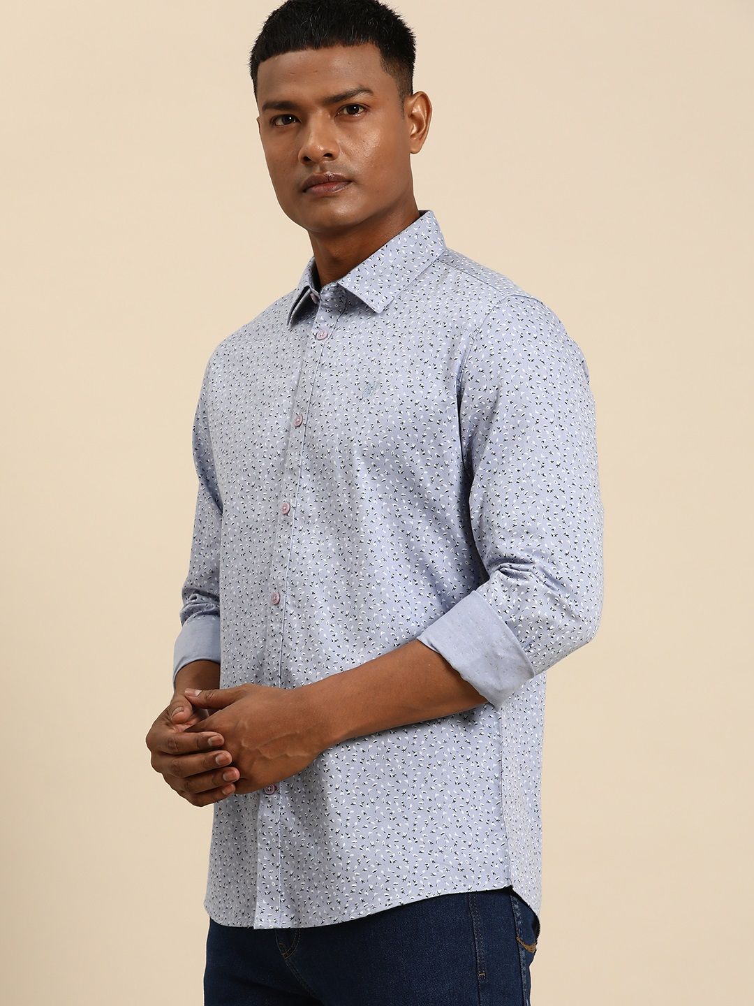 Being Human Slim Fit Printed Casual Shirt