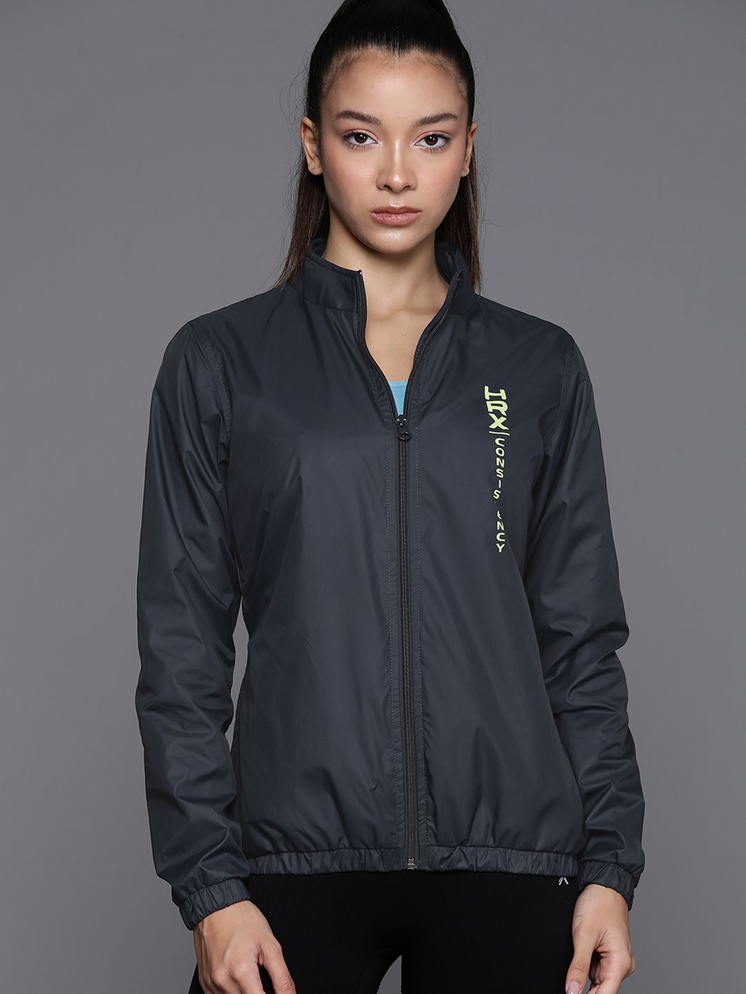HRX by Hrithik Roshan Women Rapid-Dry Reflective Detail Training Jacket