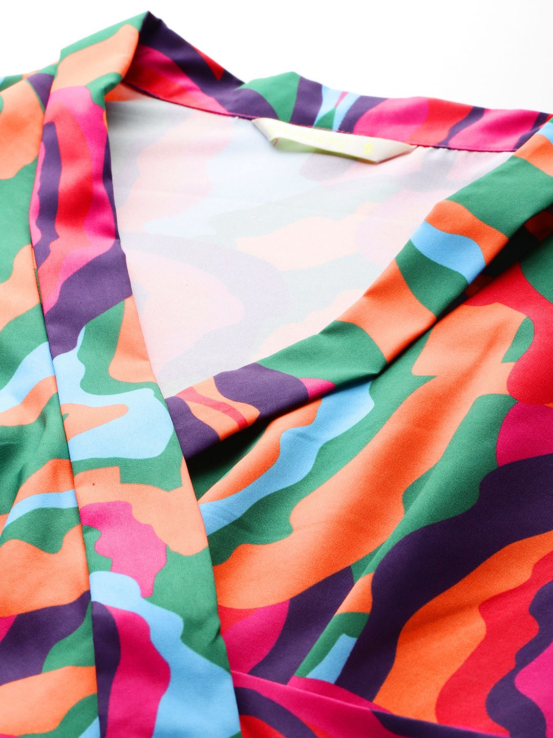 DressBerry Printed Midi Wrap Dress