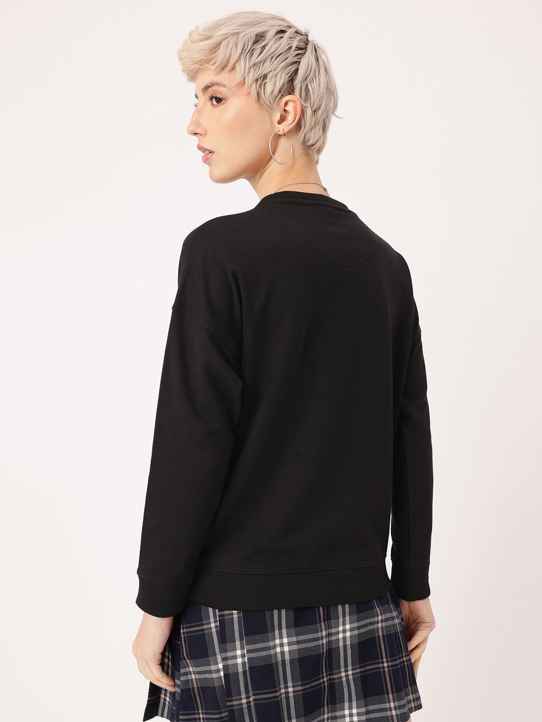 DressBerry Printed Relaxed Fit Sweatshirt
