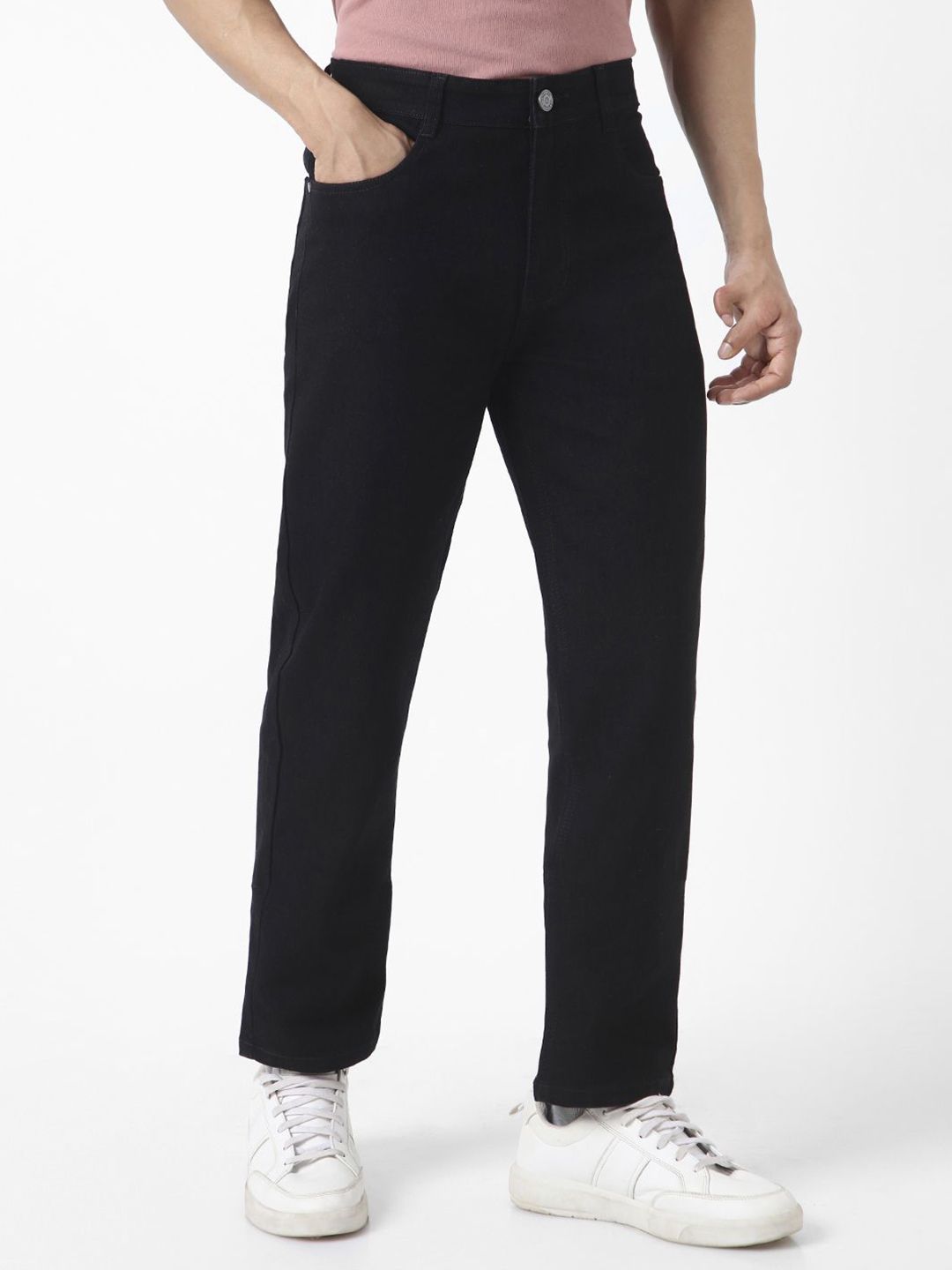 Urbano Fashion Men Straight Fit Washed Jeans Stretchable