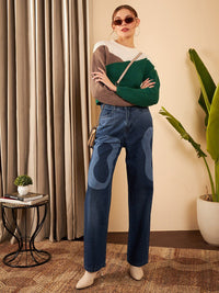STREET 9 Colourblocked Acrylic Pullover