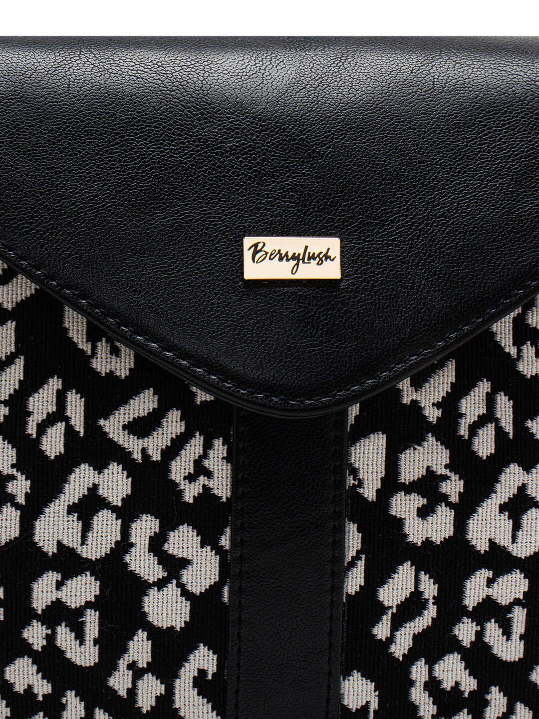 Berrylush White Animal Printed Miniature Sling Bag