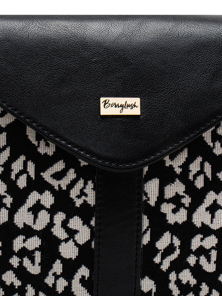 Berrylush White Animal Printed Miniature Sling Bag