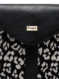 Berrylush White Animal Printed Miniature Sling Bag
