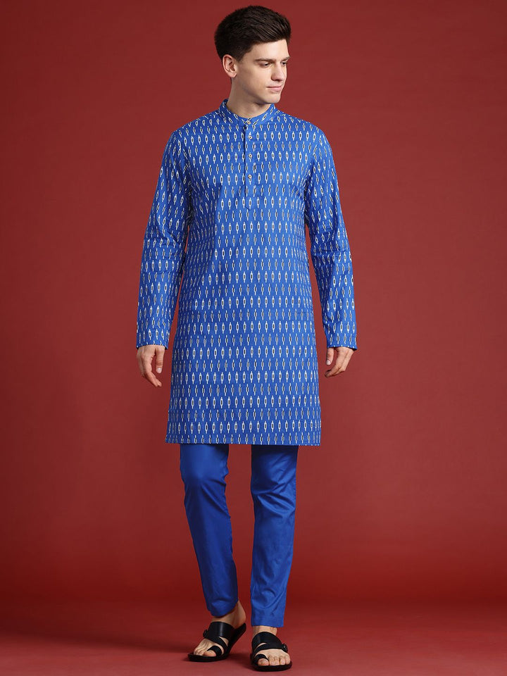 Anouk Printed Pure Cotton Kurta with Trousers