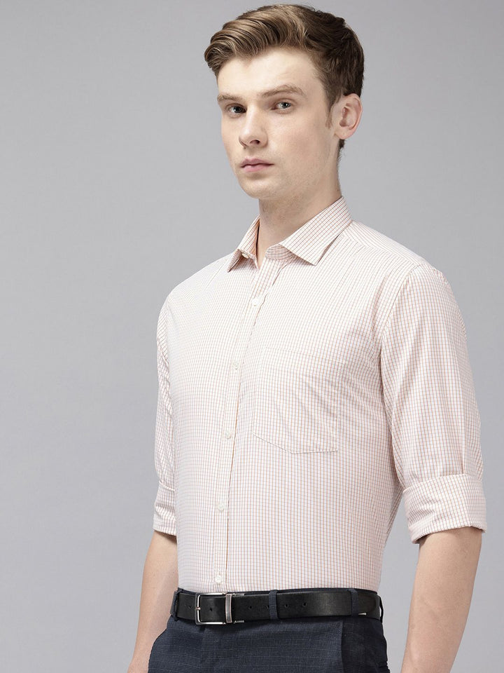 Park Avenue Slim Fit Checked Formal Shirt
