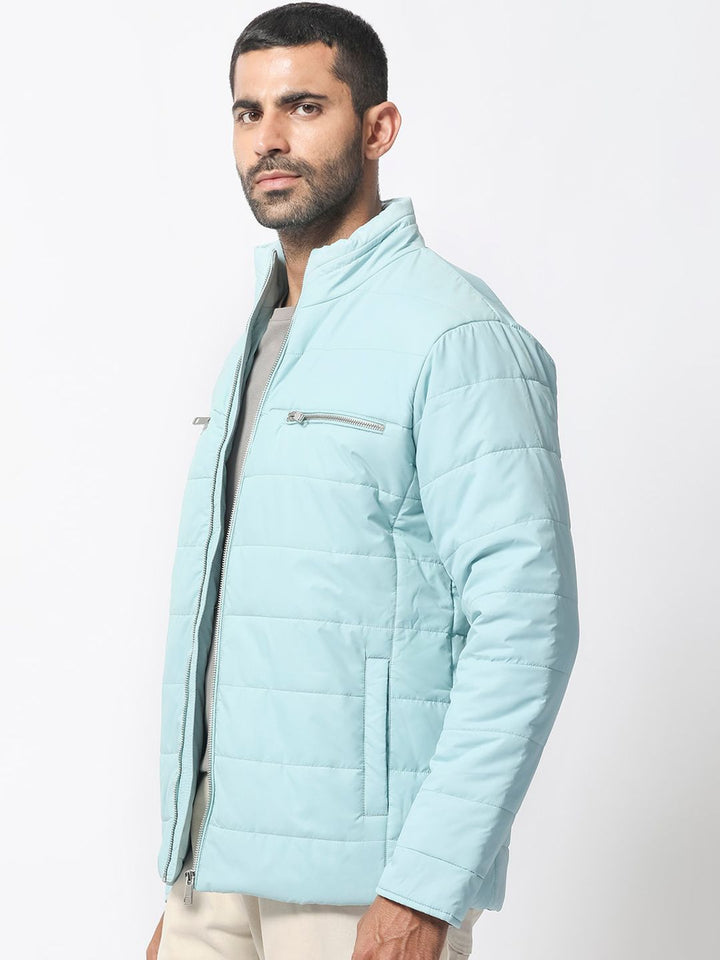 RARE RABBIT Men Beylor Puffer Mock Collar Padded Jacket