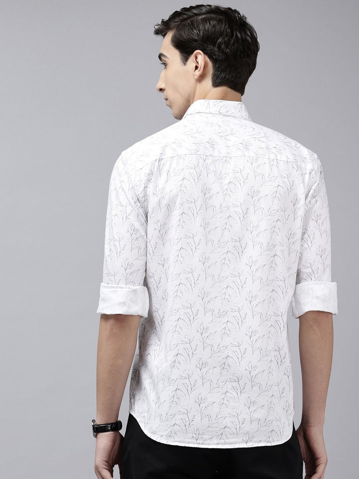 Park Avenue Slim Fit Floral Printed Pure Cotton Casual Shirt