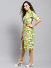 Monte Carlo Print Shirt Style Longline Tunic