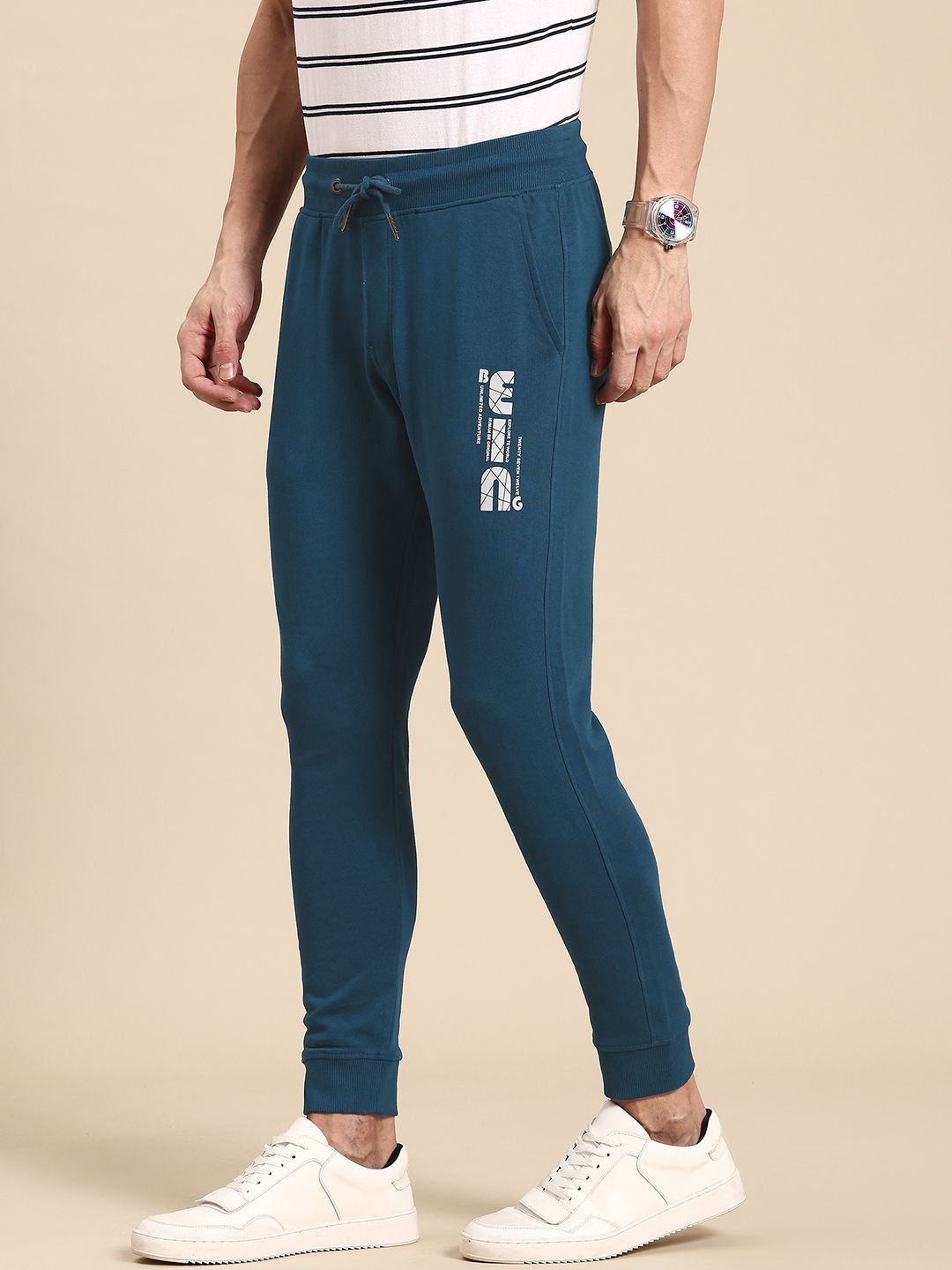Being Human Printed Detail Joggers