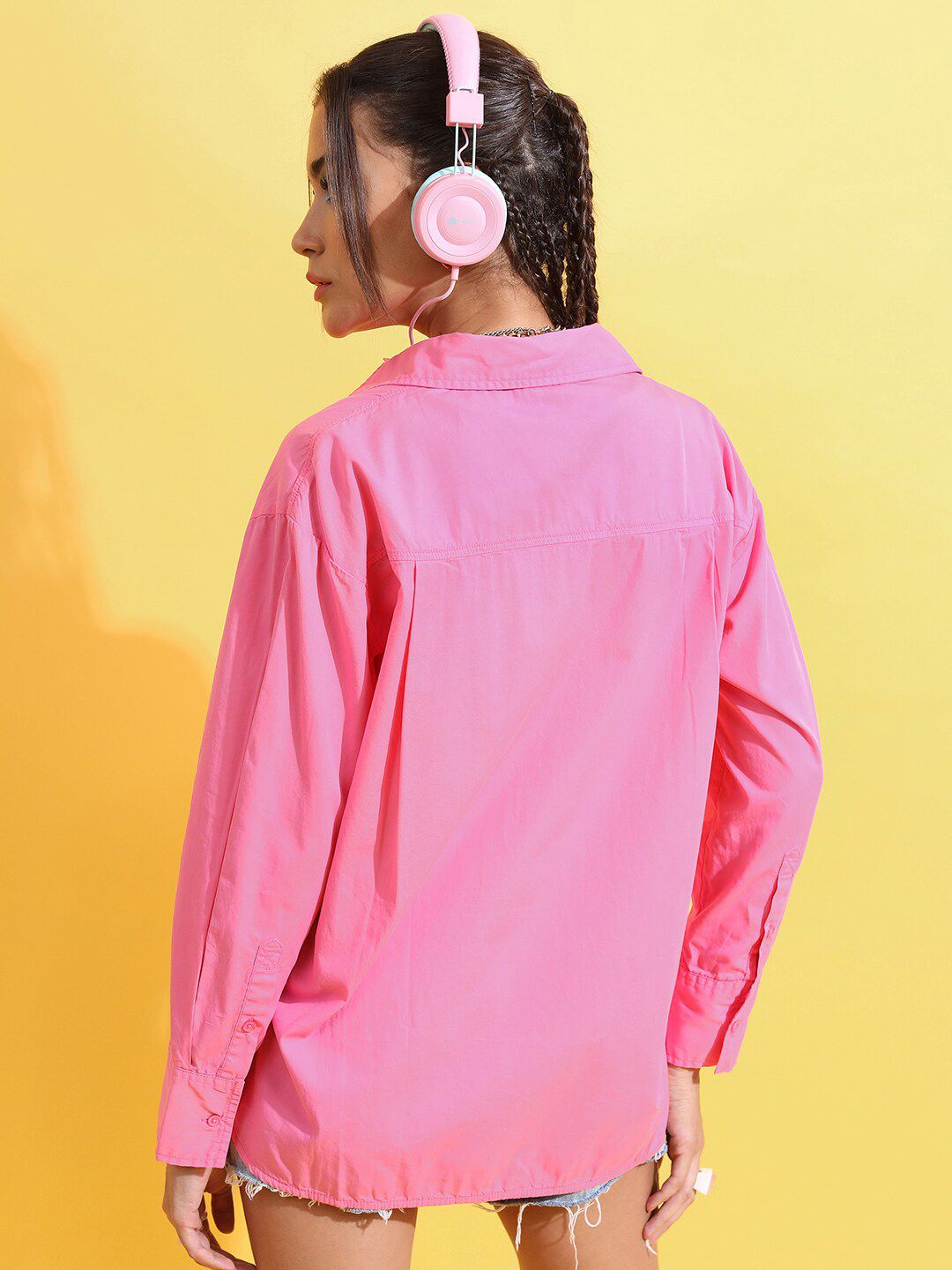 Tokyo Talkies Drop Shoulder Oversized Casual Shirt