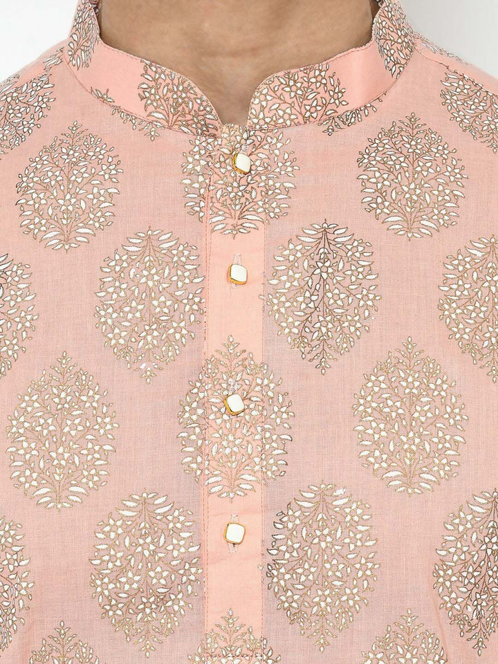 KISAH Men Printed Regular Fit Ethnic Motifs Kurta