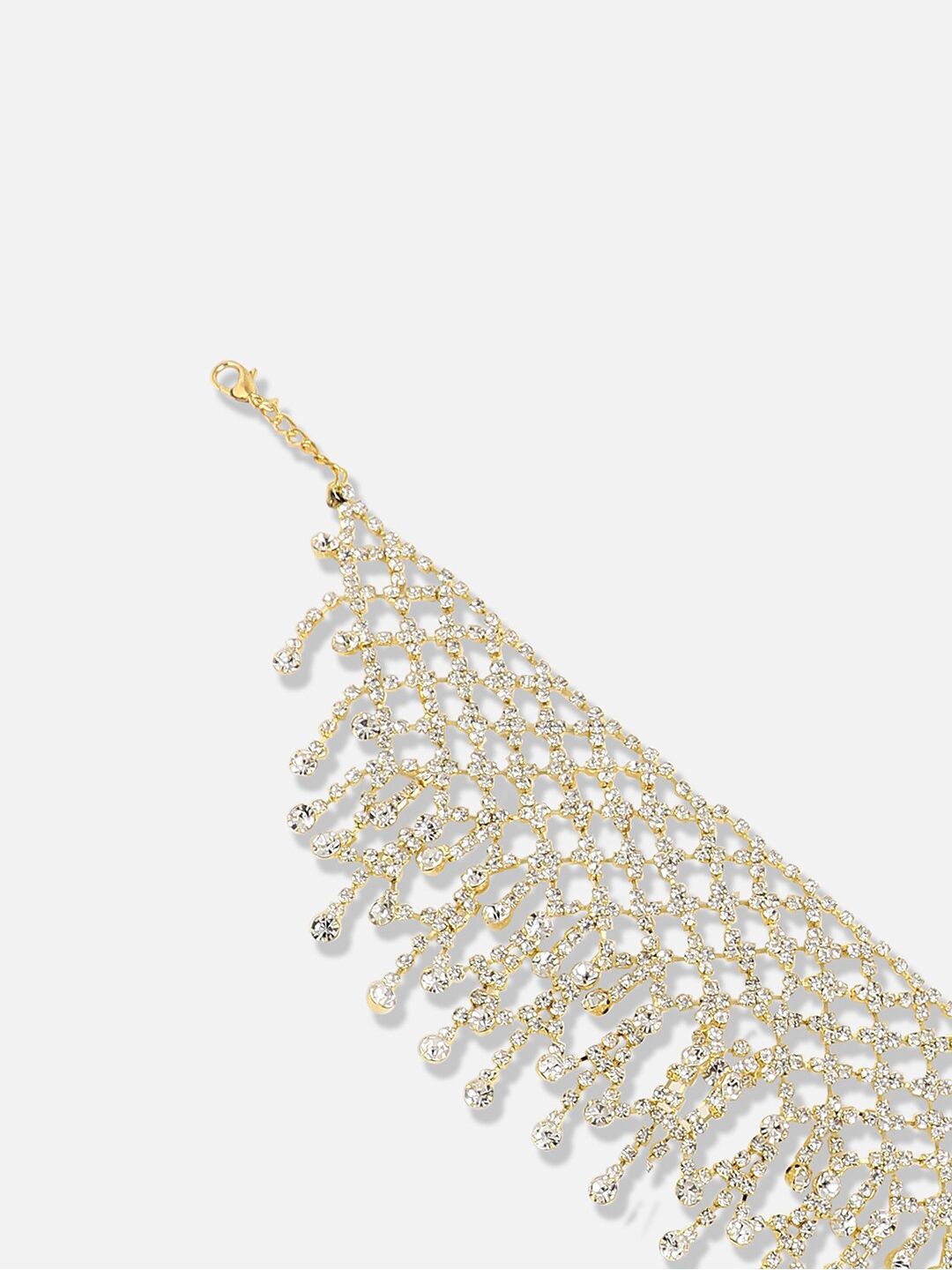 Kalung Parti Pereka Designer Stone-Plated Silver Stone