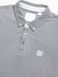 THE BEAR HOUSE Men Solid Polo Collar Regular Fit Pure Cotton T-shirt