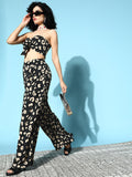 Berrylush Women Black Printed Co-Ord Set