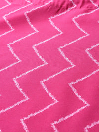 Anouk Geometric Printed Regular Kurta With Trousers & With Dupatta