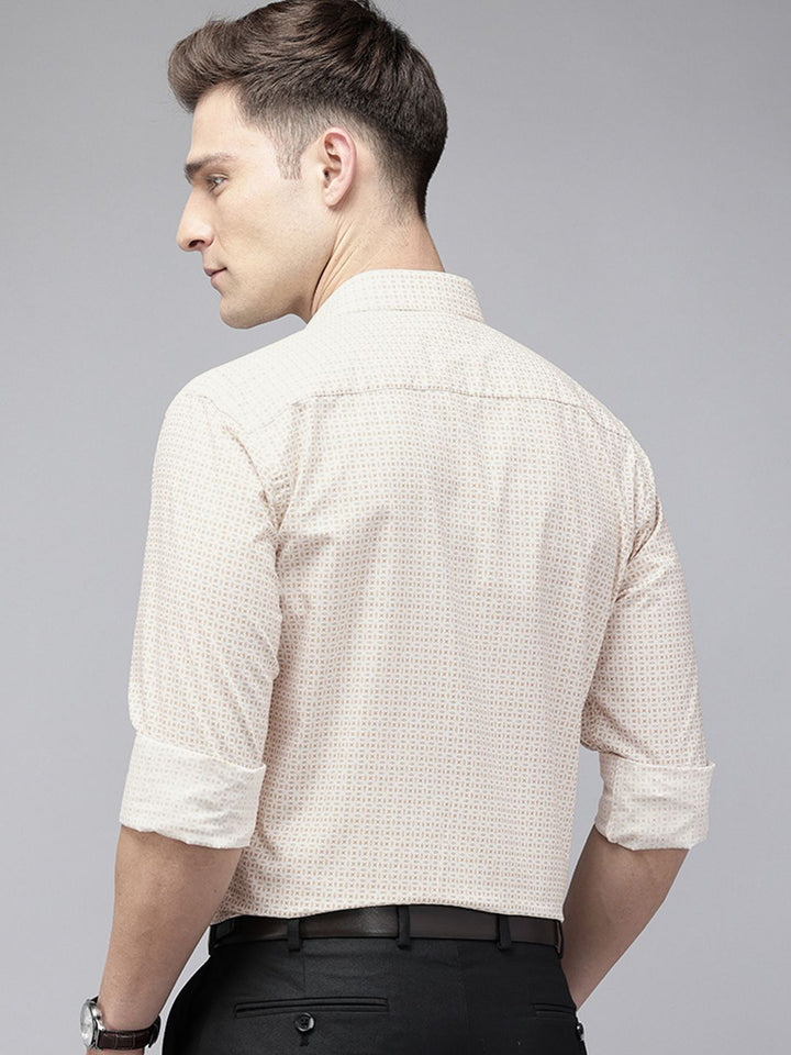 Park Avenue Slim Fit Opaque Micro Ditsy Printed Formal Shirt