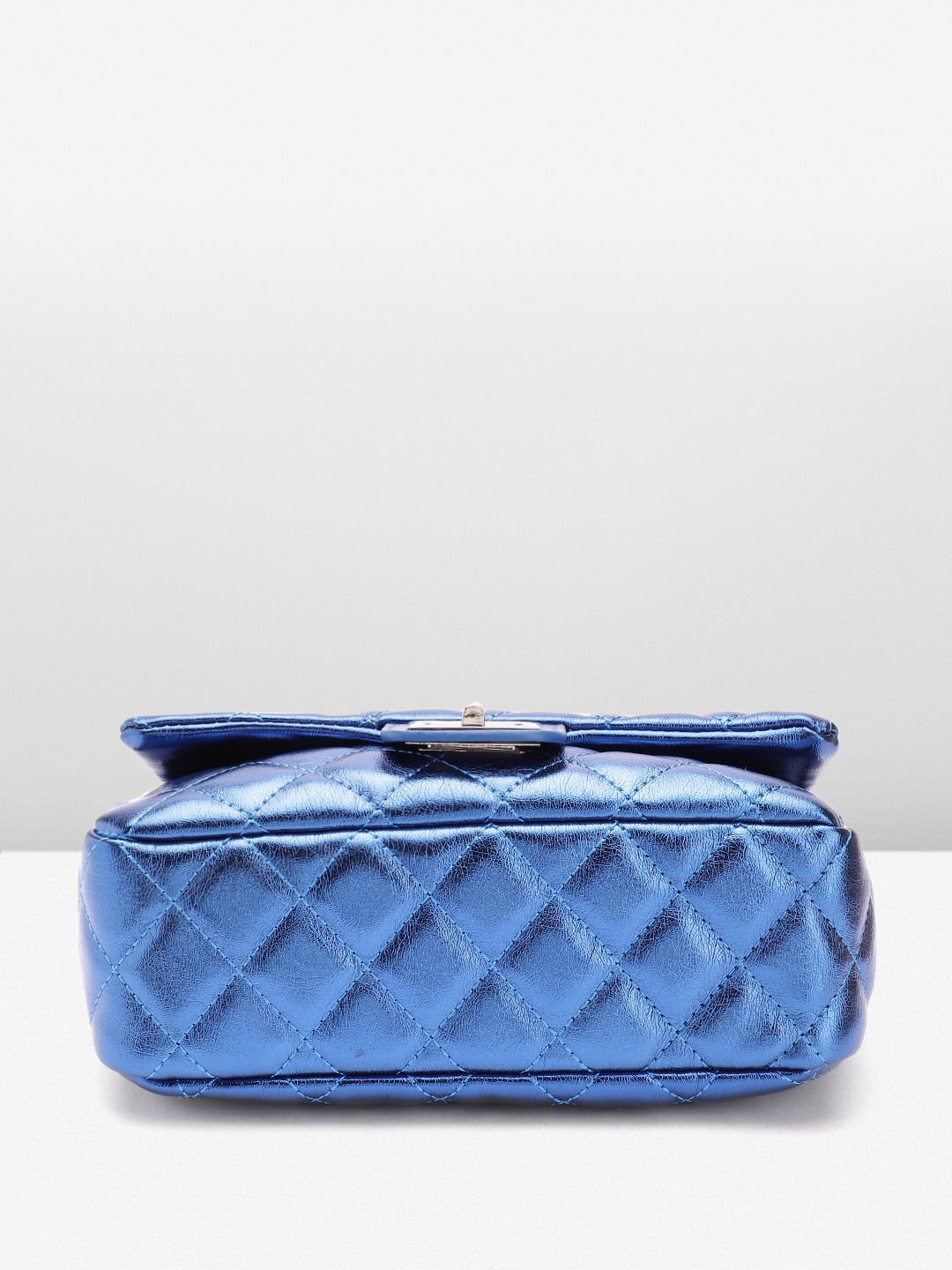 Lino Perros Structured Shoulder Bag with Quilted Detail