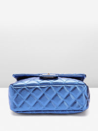 Lino Perros Structured Shoulder Bag with Quilted Detail