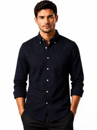ADRO Men Standard Micro Checks Checked Semiformal Shirt
