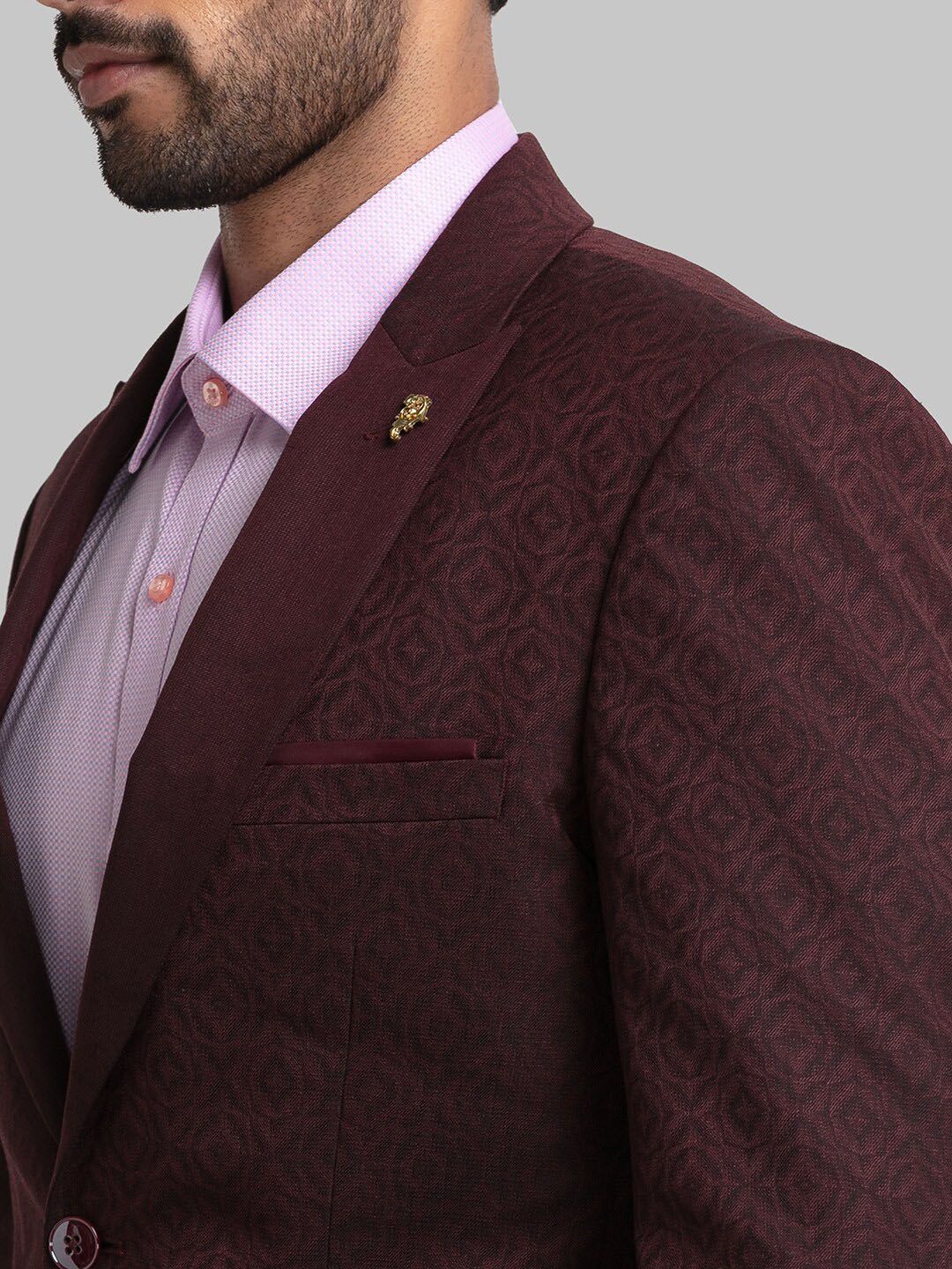 Raymond Men Reka Bentuk Sendiri Single Breasted Two Piece Formal Suit