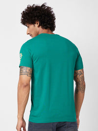 SPYKAR Typography Printed Slim Fit T-shirt