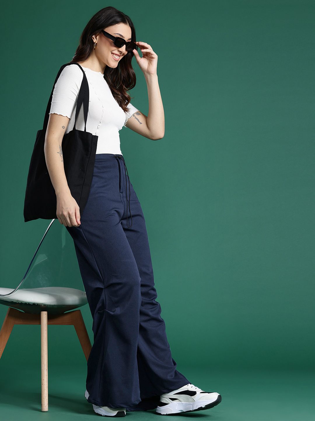 DressBerry Women Loose Fit Parachute Pants