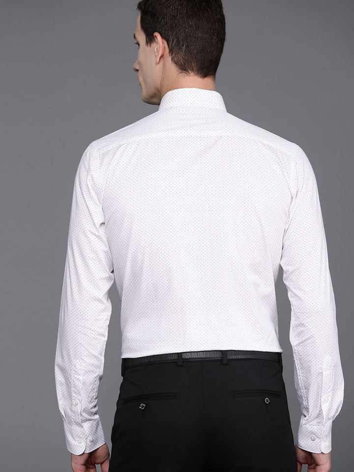 Raymond Men Pure Cotton Micro Ditsy Slim Fit Formal Shirt