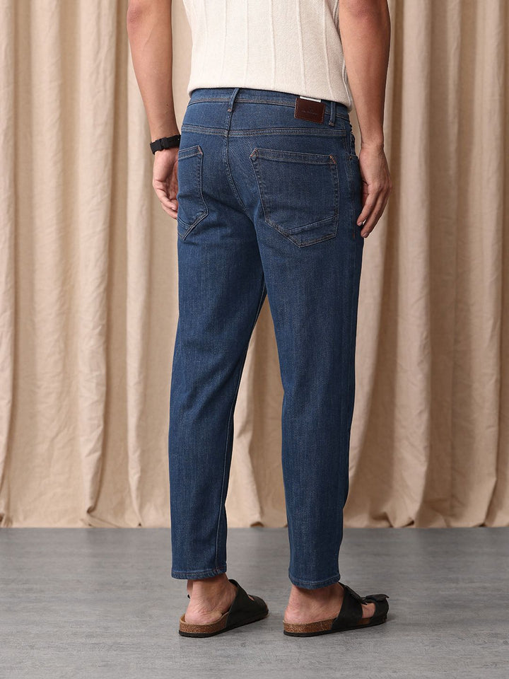 Mr Bowerbird Men Cropped Tapered Fit Stretchable Jeans