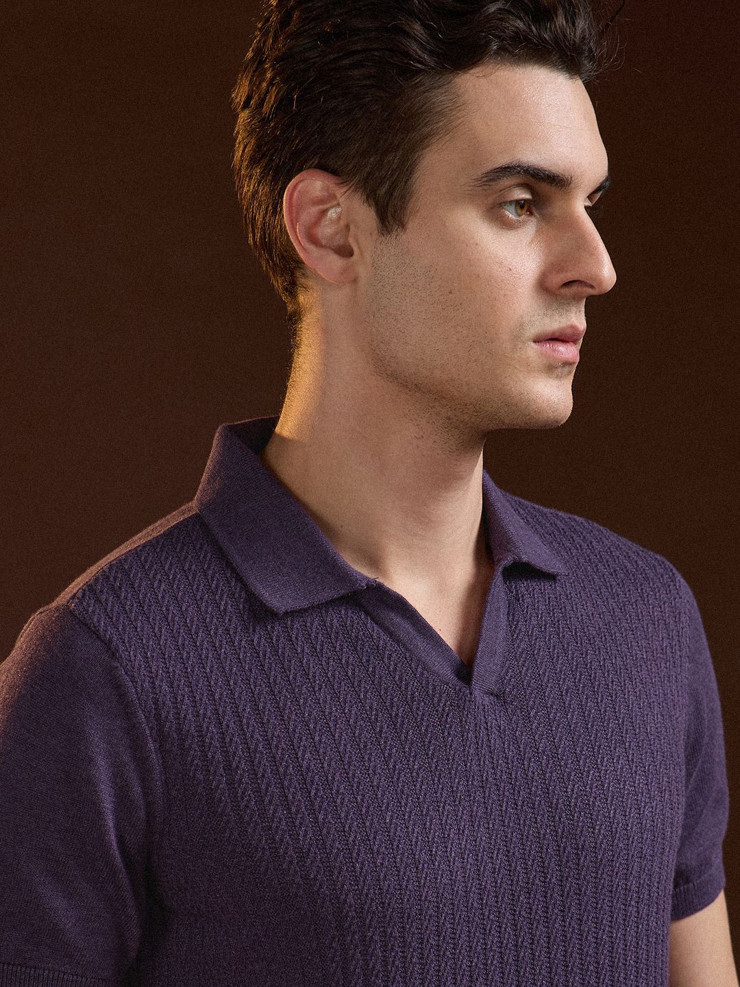 THE BEAR HOUSE Men Polo Collar Slim Fit T-shirt