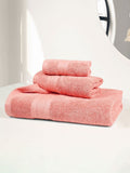 MYTRIDENT Soft Comfort Coral 3 Pieces Pure Cotton 500 GSM Towel Set