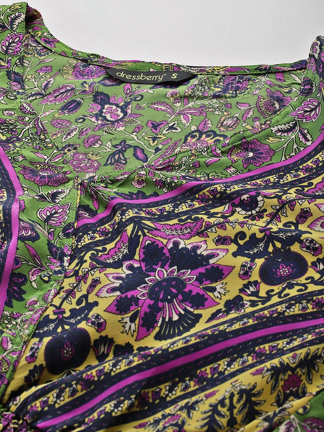 DressBerry Smocked Detail Ethnic Printed Co-Ords
