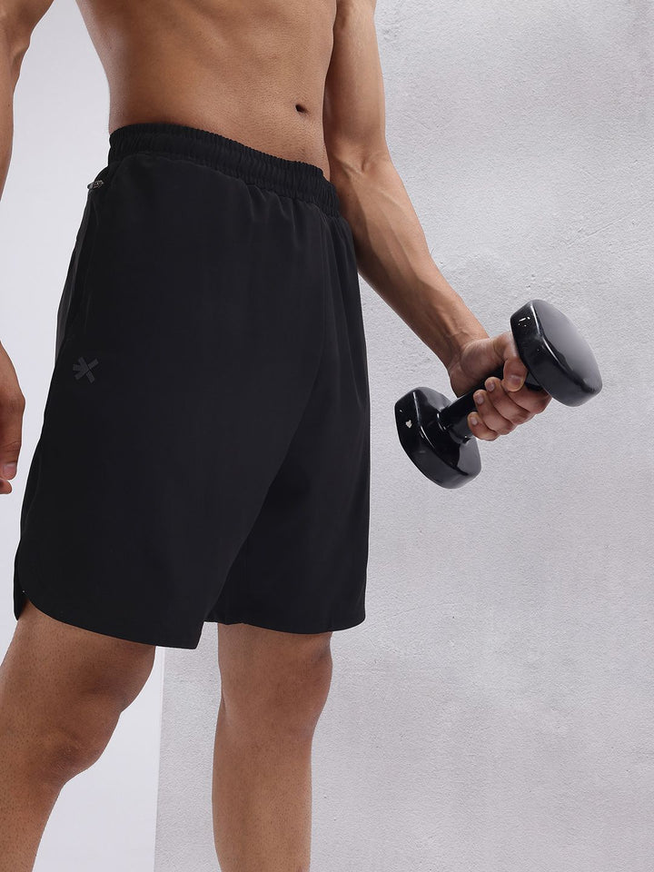 HRX by Hrithik Roshan Men Brand Logo Print Detail Mid-Rise Training Shorts