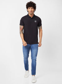 SPYKAR Polo Collar Slim Fit Cotton T-Shirt