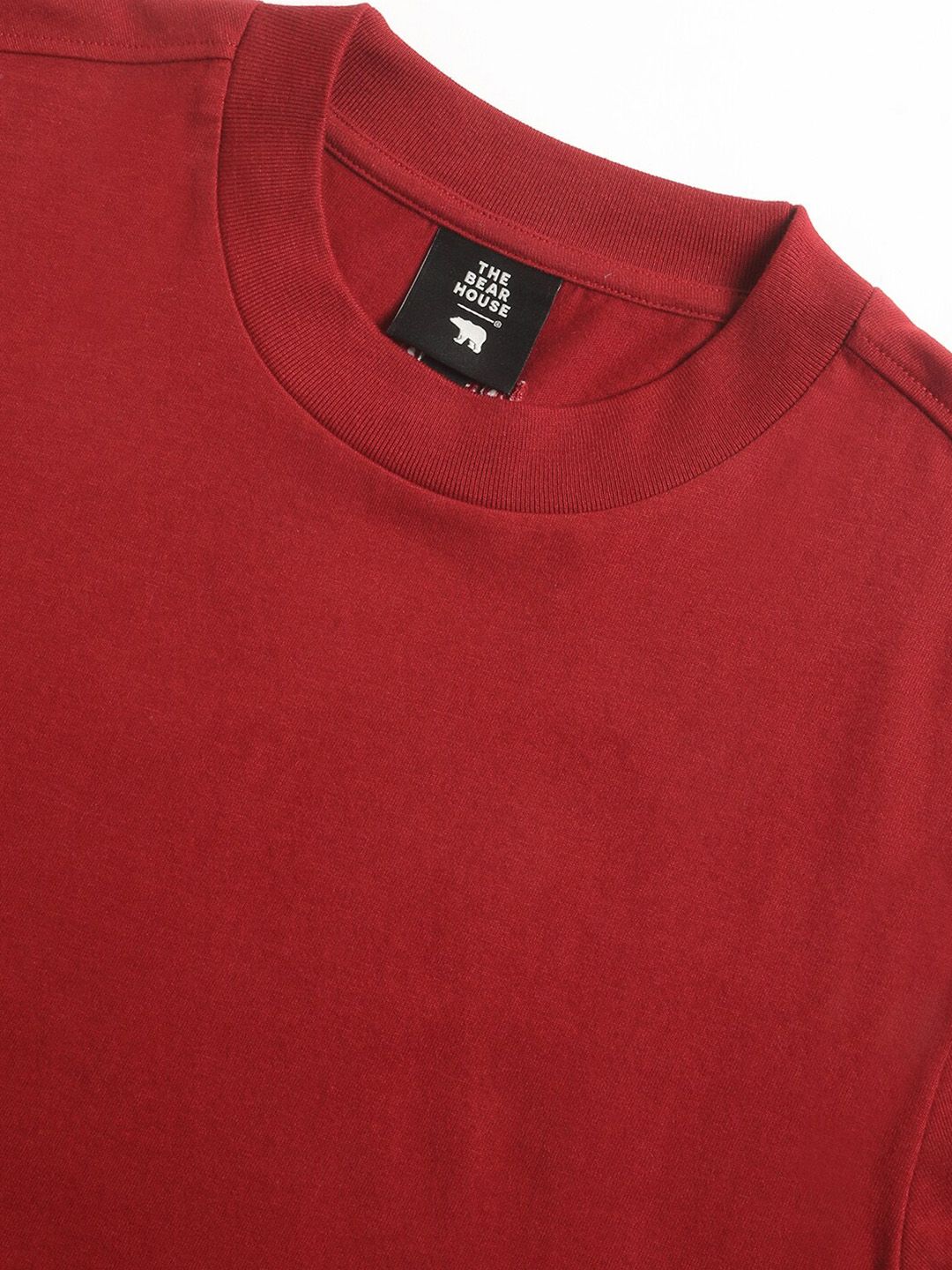 THE BEAR HOUSE Round Neck Pure Cotton Relaxed Fit T-shirt