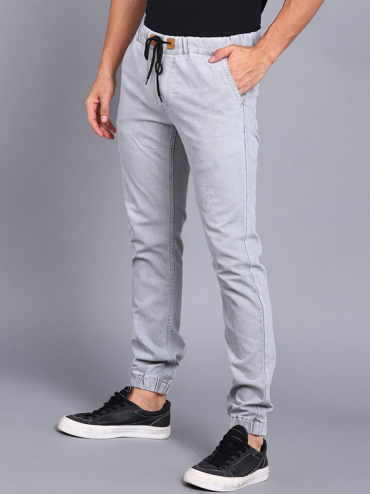 Urbano Fashion Men Grey Slim Fit Mid-Rise Clean Look Stretchable Jeans