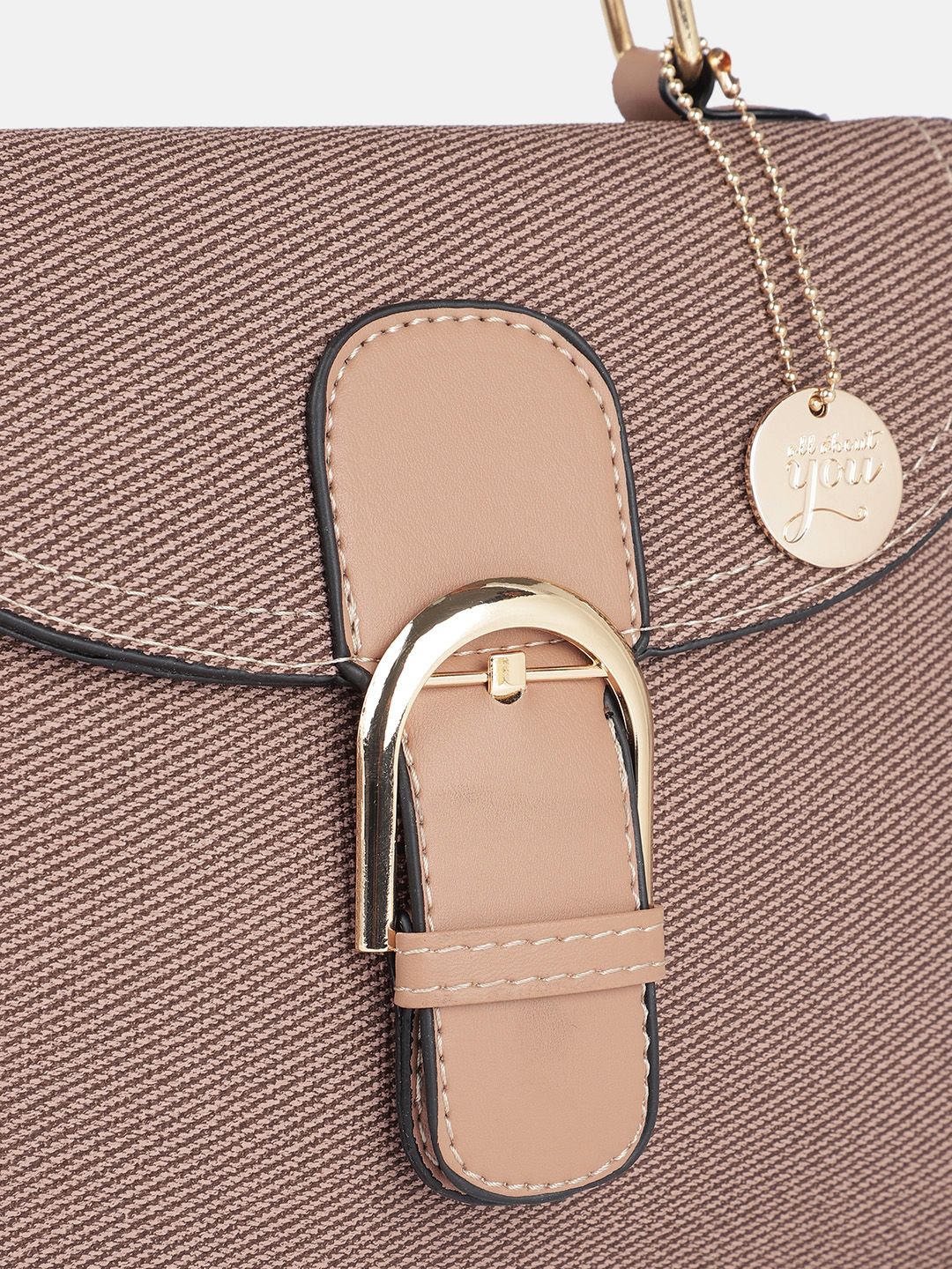 all about you Textured Structured Satchel
